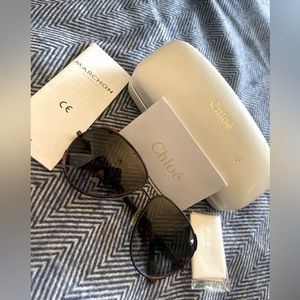 Chloe Pilot Sunglasses CE100SL 700 Bronze/Brown